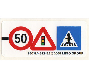 LEGO Sticker Sheet for Set 8401 (85038)