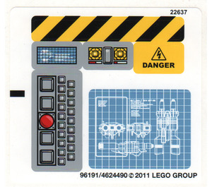 LEGO Aufkleber Sheet for Set 8424 (96191)