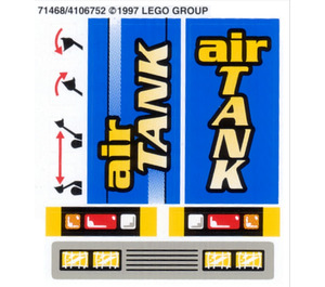 LEGO Aufkleber Sheet for Set 8439 / 8459 / 8464 (71468)