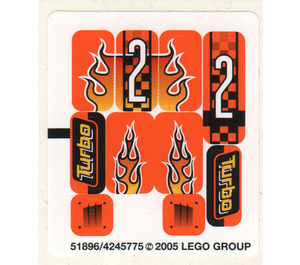 LEGO Sticker Sheet for Set 8641 (51535)