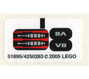 LEGO Autocollant Sheet for Set 8642 (51895)