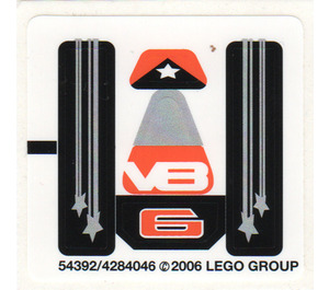 LEGO Aufkleber Sheet for Set 8661 (54392)