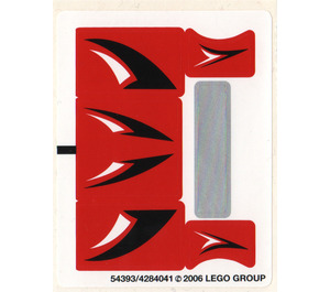 LEGO Sticker Sheet for Set 8664 (54393)