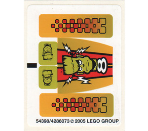LEGO Autocollant Sheet for Set 8670 (54398)