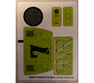 LEGO Sticker Sheet for Set 8707 (85697)