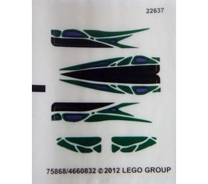 LEGO Aufkleber Sheet for Set 9456 (75868)