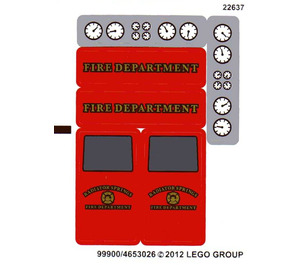 LEGO Sticker Sheet for Set 9484 (99900)