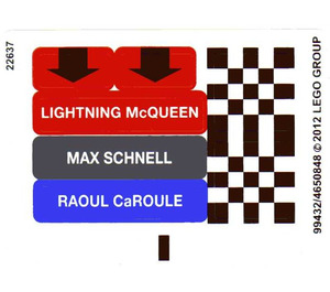 LEGO Sticker Sheet for Set 9485 (99432)