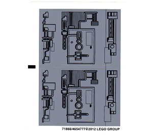 LEGO Sticker Sheet for Set 9495 (71866)