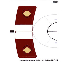 LEGO Autocollant Sheet for Set 9526 (10991)