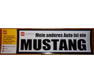 LEGO Autocollant Sheet - Ford Mustang (German)