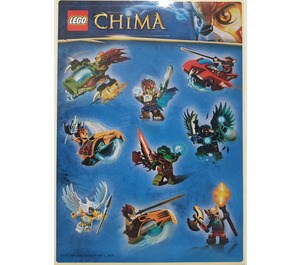 LEGO Autocollant Sheet - Legends of Chima (10 Stickers) (25068211)