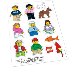 LEGO Sticker Sheet - Lego Family Window Decals (850794)