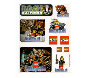 LEGO Sticker Sheet - Lego World Club Steen Raiders (928 437)