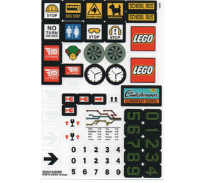 LEGO Autocollant Sheet No.4 from Set 853921
