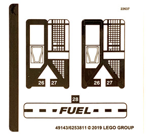 LEGO Autocollant Sheet Nr.2 for Set 75891 (49143)