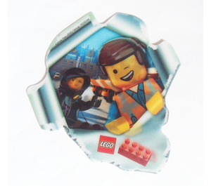 LEGO Autocollant Sheet - The Lego Movie Emmet et Wyldstyle (Lenticular) (5002044)