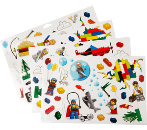 LEGO Sticker Sheet - Wall Stickers (851402)