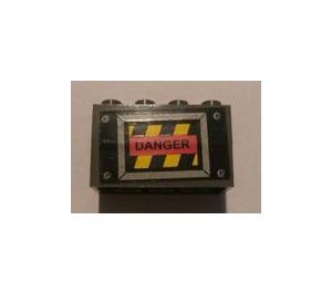 LEGO Stickered Assembly with Danger Sticker