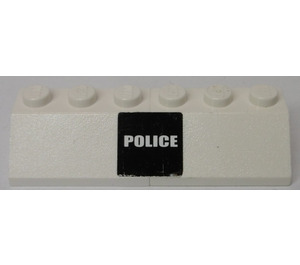 LEGO Stickered Assembly with 'POLICE', Black Background