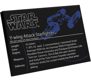 LEGO Stickered Assembly with Y-Wing (UCS) Data Sheet (4162)