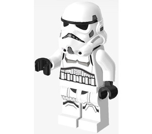 LEGO Stormtrooper (Mujer) con Medium Marrón Cabeza Minifigura