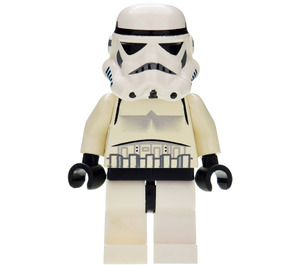 LEGO Stormtrooper met Zwart Hoofd Minifiguur met gestippelde mondhelm