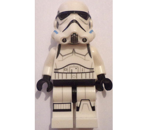 LEGO Stormtrooper avec Azur Foncé Casque Vents (Froncer les sourcils) Minifigurine