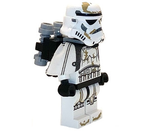 LEGO Stormtrooper avec blanc Pauldron, Re-Breather, Dirt Stains, Printed Diriger Figurine