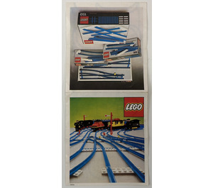 LEGO Straight Track with Crossing Set 159 Instructions