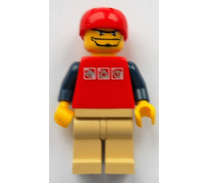 LEGO Street Hockey Player with Red Top Minifigure