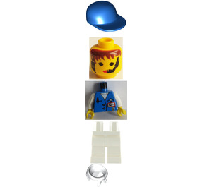 LEGO Studios ženský Assisstant Minifigurka