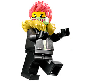 LEGO Stunt Bike Rider, Male with Yellow Fur Collar Minifigure