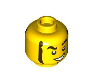 LEGO Stunt Biker Rocket Racer with Hair Minifigure Head (Recessed Solid Stud) (3626 / 102391)