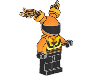 LEGO Stunt Rider - Brann Drakt Minifigur