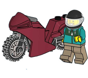 LEGO Stunt Rider with Motorcycle Set L0002222 | Brick Owl