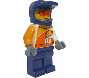 LEGO Stuntman Quad Driver with Blue Helmet Minifigure