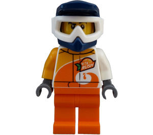 LEGO Stuntman Quad Driver with White Goggles Minifigure