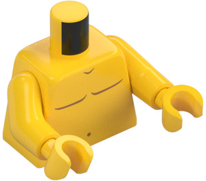 LEGO Sudsy Simon Naked Torso with Toy Duck Tattoo on Back (973 / 76382)