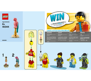 LEGO Summer Celebration Minifigure Pack Set 40344 Instructions