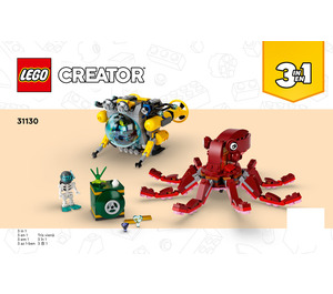 LEGO Sunken Treasure Mission Set 31130 Instructions