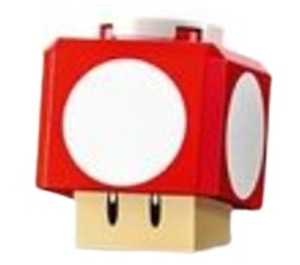 LEGO Super Mushroom (Tan Hinge Inside) Minifigure