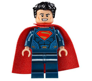 LEGO Superman with Dark Blue Suit and Tousled Hair Minifigure