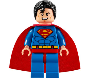 LEGO Superman med Röda ögon på Reverse och Starched Kappa Minifigur