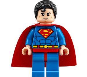 LEGO Superman met Rode ogen aan Reverse en Stretchy Cape Minifiguur