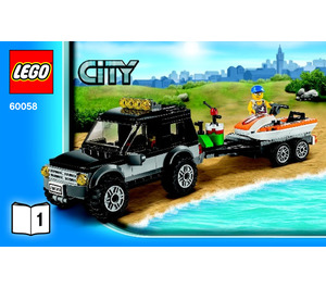 LEGO SUV with Watercraft Set 60058 Instructions