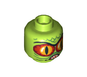 LEGO Swamp Creature Head (Safety Stud) (3626 / 10547)