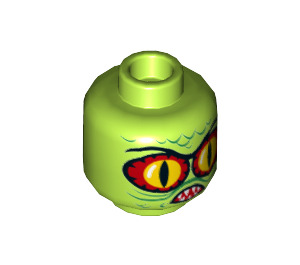 LEGO Swamp Creature Minifigure Head (Recessed Solid Stud) (3626 / 49331)