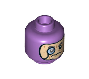 LEGO Swamp Monster - Mr. Brown Minifigure Head (Recessed Solid Stud) (3626 / 22567)