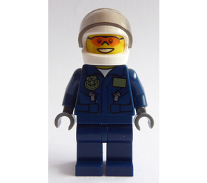 LEGO Swamp Policja Śmigłowiec Pilot Minifigurka